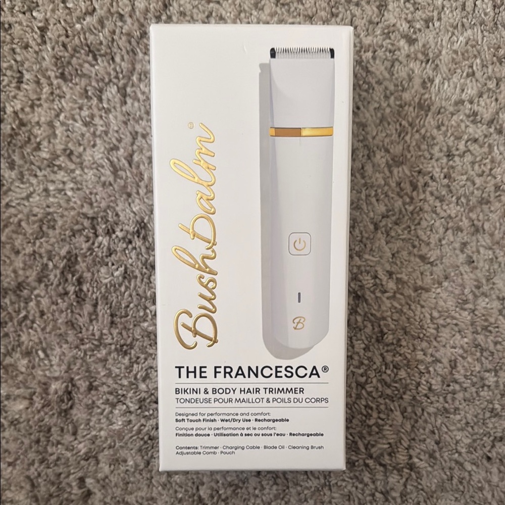 NEW IN BOX* Never opened! Bushbalm Bikini & Body Hair Trimmer